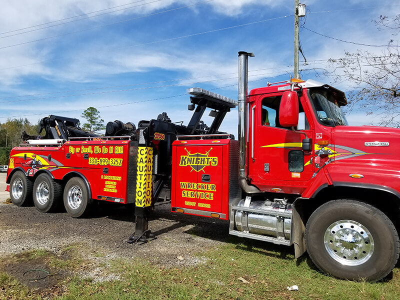 Knight Wrecker service with graphics