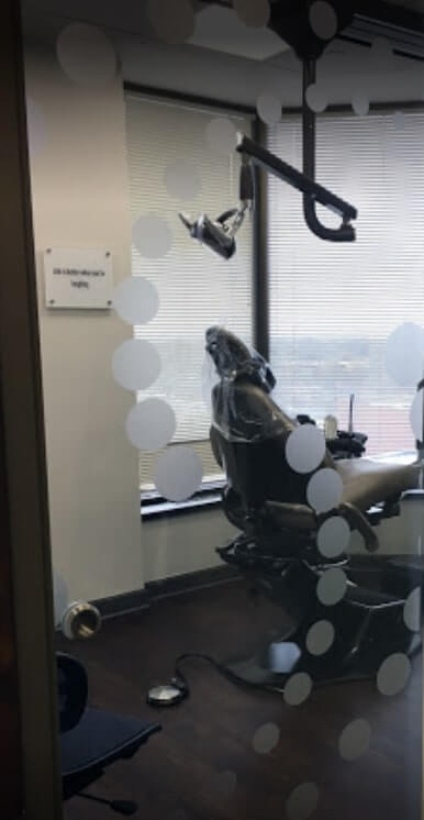 Dentist equipment with custom decal