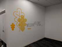 Grainger welcome graphic with yellow leaves