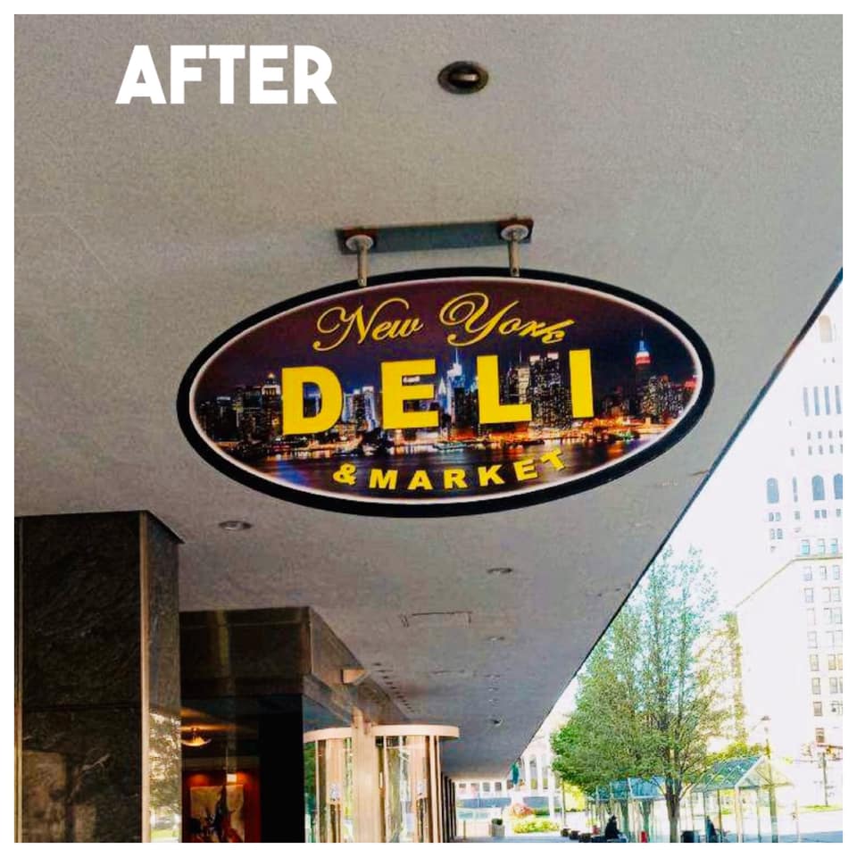 New York Deli Flat Metal Sign