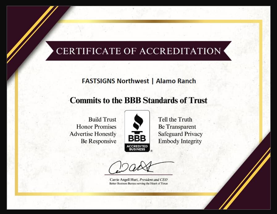 BBB Certificate of Excellence