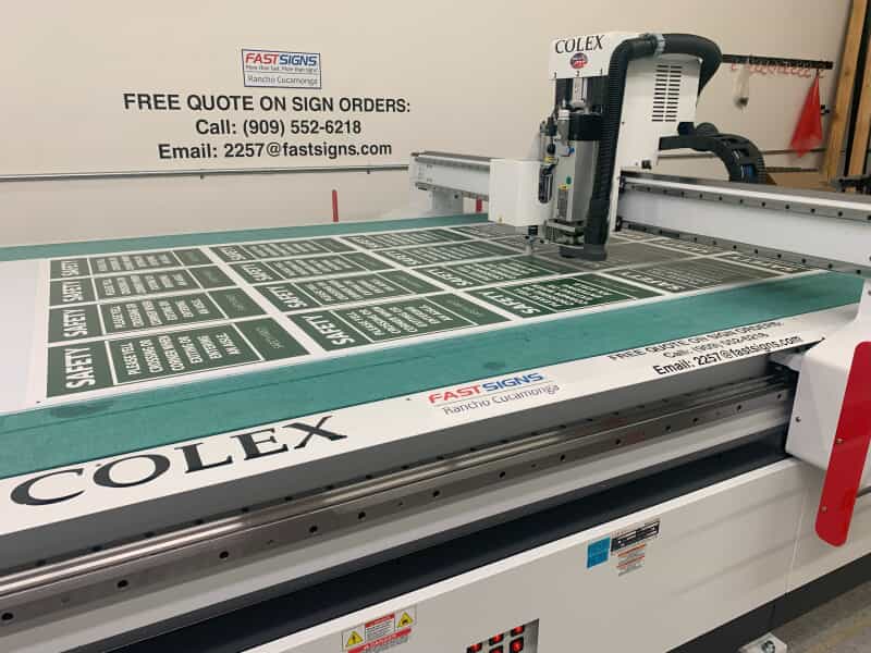 sign production flatbed