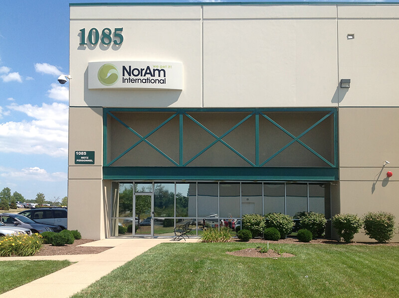 Nor am exterior signage on the building with number address