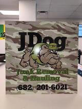 Jdog custom decal on the table