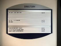 Directory of the commercial property for different offices