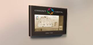 Community hospital digital directory display