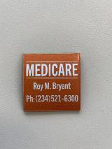 Medicare custom decal on the white wall