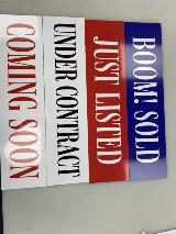 Custom decals sample on the table