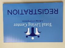 Blue banner