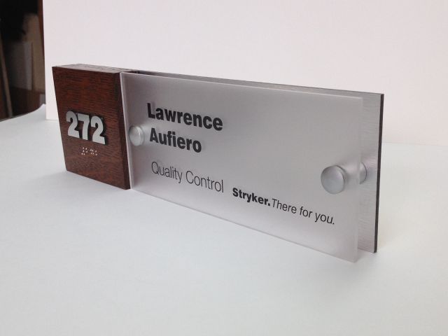 Office Name Plates  Project Sign Architectural Signage