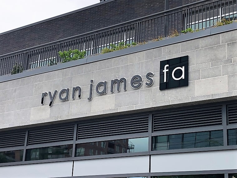 Dimensional building sign