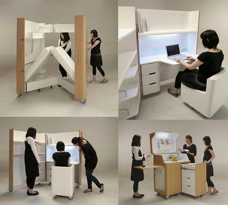 a foldable office space
