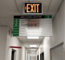 Exit signage 