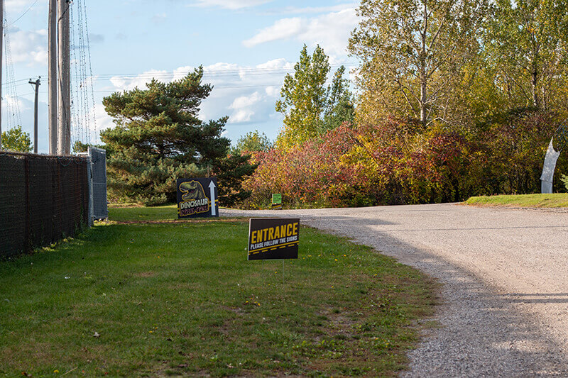 Entrance sign