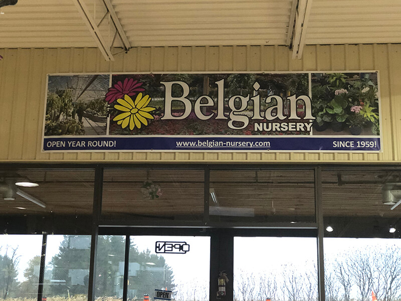 belgian nursery outdoor banner