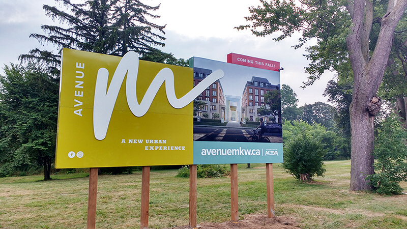 Avenue M exterior signage