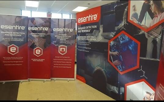 Esentire custom banner inside the office