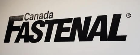 Canada Fastenal dimensional signage on the wall