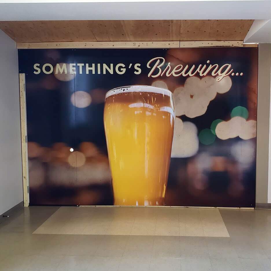 Beer image on the wall