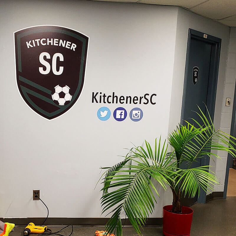 Kitchener signage  on the wall