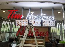 Tim Hortons sign on the store