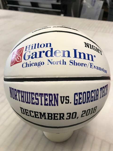 Hilton Garden inn Basketball ball on the table