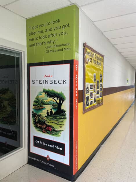 John Stephen beck  book graphics on the wall