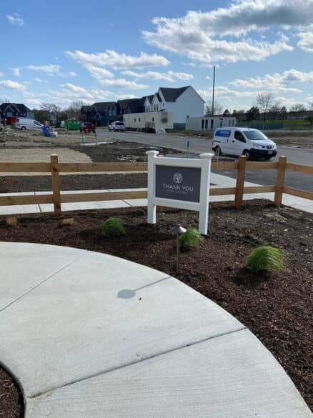 Post and panel signs