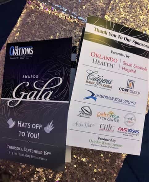printed handouts for the Fan Favorite Ovations Gala