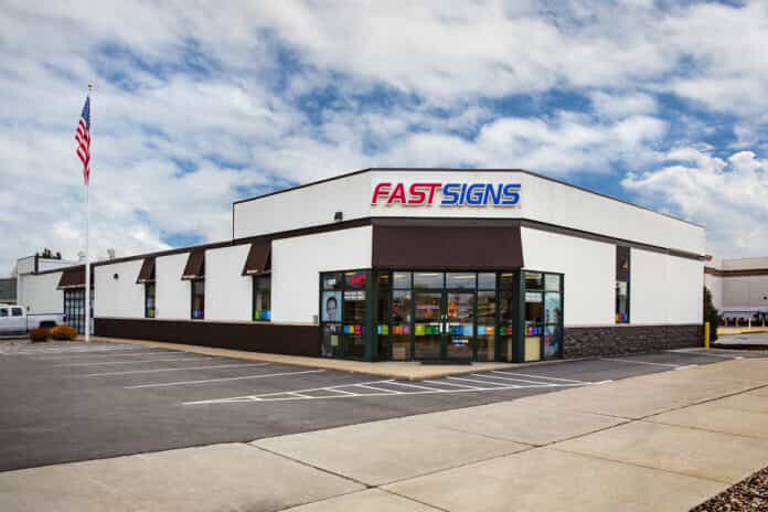 the exterior of a FASTSIGNS store