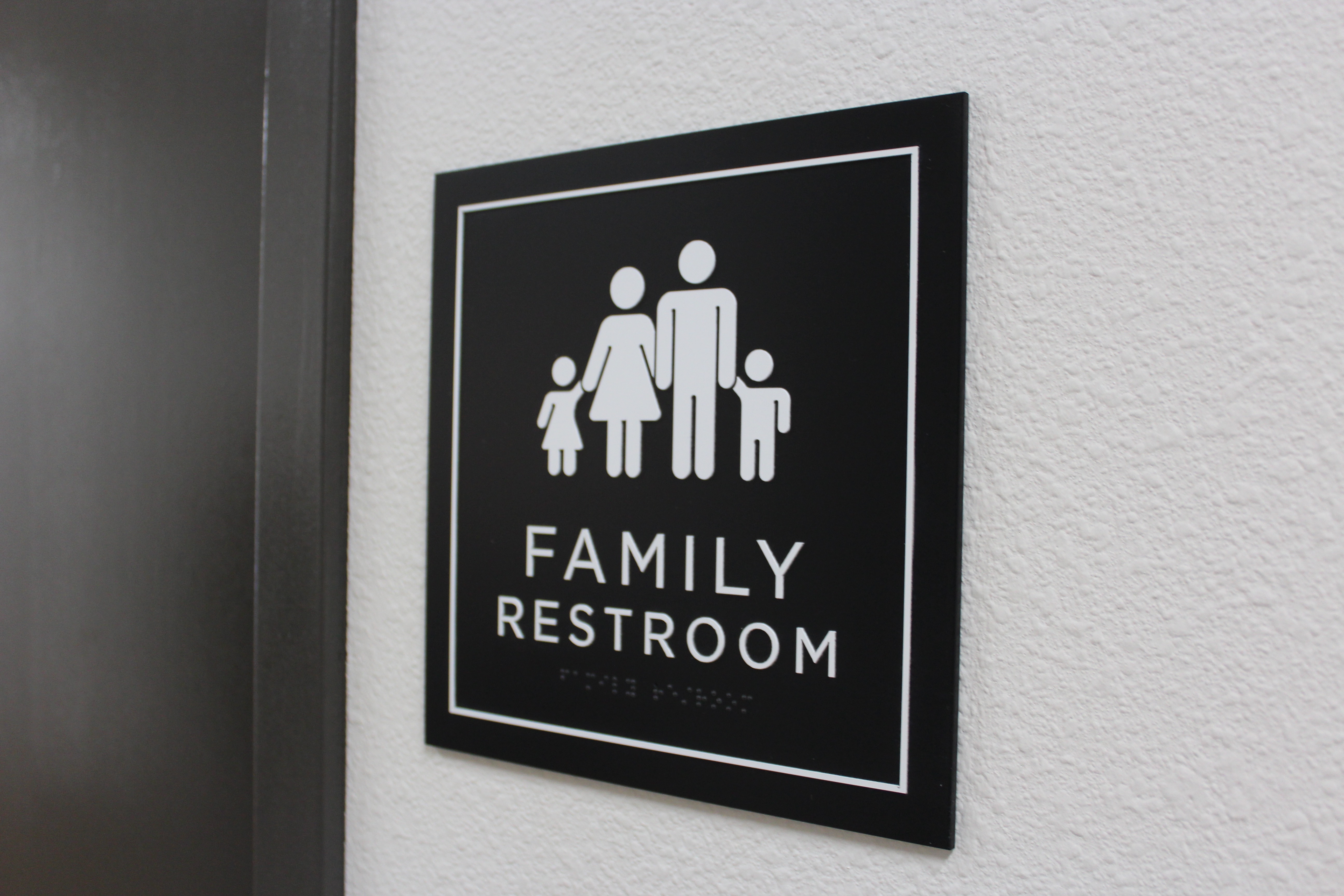 Grace Church Family Restroom ADA Sign