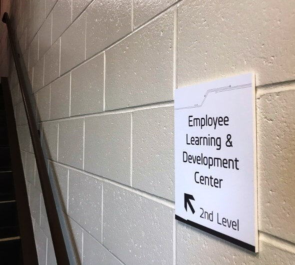 custom stairwell sign