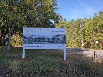 Custom signage with graphics on a lot