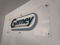 Garney custom decal on the wall