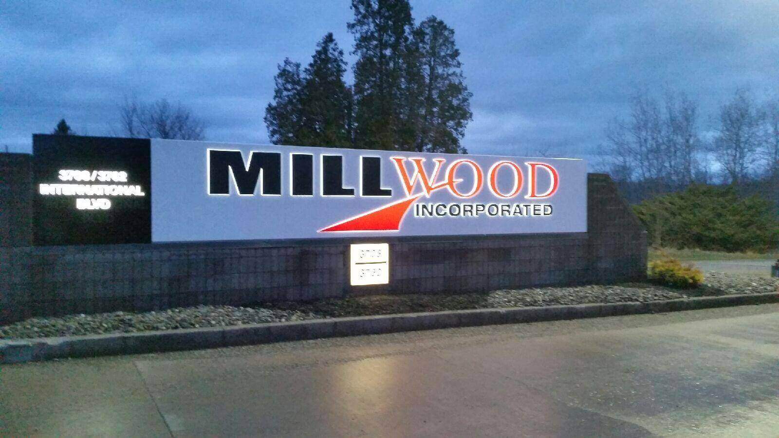 Millwood Incorporated Monument Sign