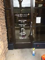 eggspectation graphics on the door