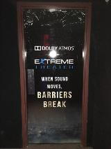 Theatre door with graphics