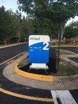 Wayfinding sign on the side of the road