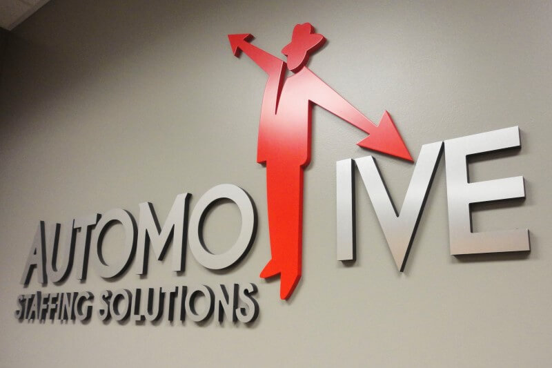 Auto  motive custom decal on the wall