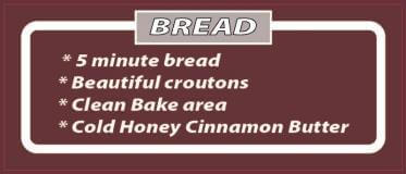 Bread prep with instructions