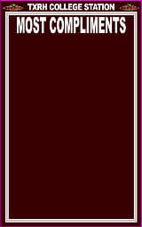 Maroon most compliments custom decal