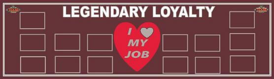 Maroon Legendary loyalty custom decal