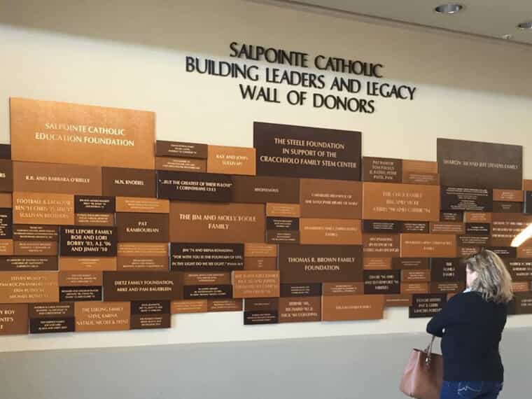 An image of interior wall signage.