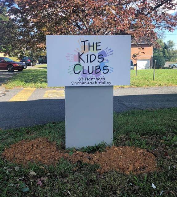 Kids Club exterior sign