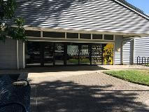 City of Lewiston community center custom decal on the door