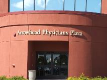 Arrowhead physician plaza dimensional sign on the red building
