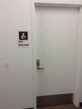 Restroom custom decal on the wall