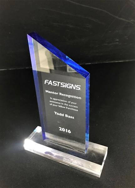 FASTSIGNS Mentor Recognition 2016