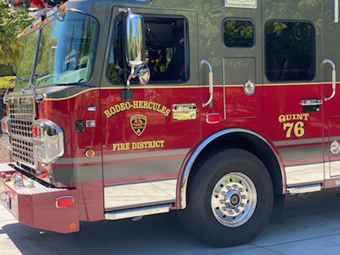 fire engine graphics, reflective vinyl