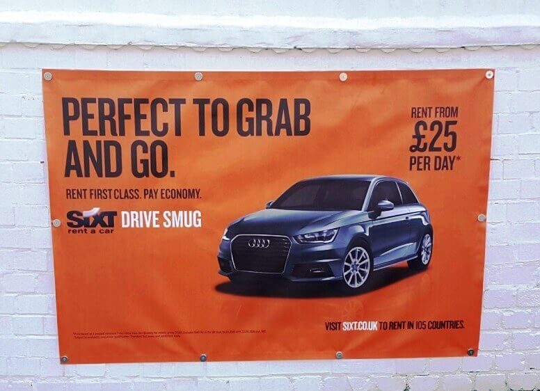 Rent a car banner